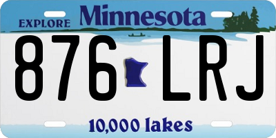 MN license plate 876LRJ