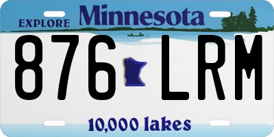 MN license plate 876LRM