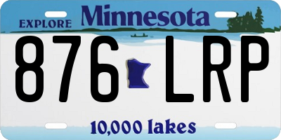 MN license plate 876LRP