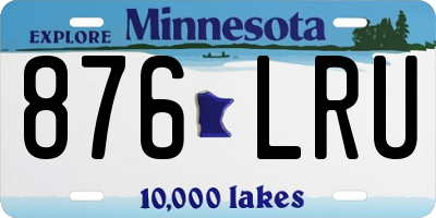 MN license plate 876LRU