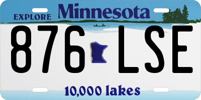 MN license plate 876LSE