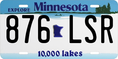 MN license plate 876LSR