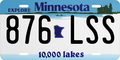 MN license plate 876LSS