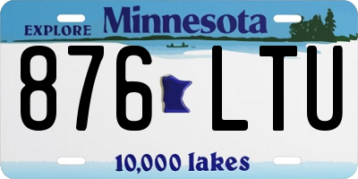 MN license plate 876LTU