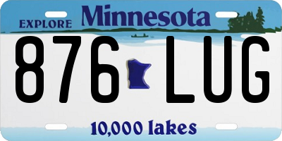 MN license plate 876LUG