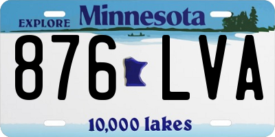 MN license plate 876LVA