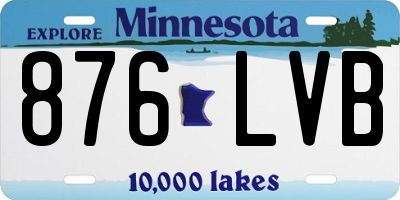 MN license plate 876LVB