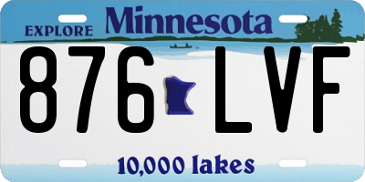 MN license plate 876LVF