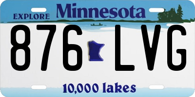 MN license plate 876LVG