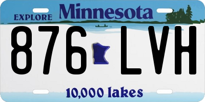 MN license plate 876LVH