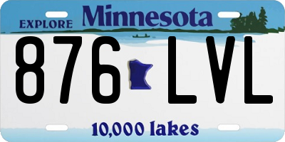 MN license plate 876LVL