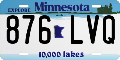 MN license plate 876LVQ