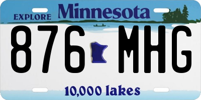 MN license plate 876MHG