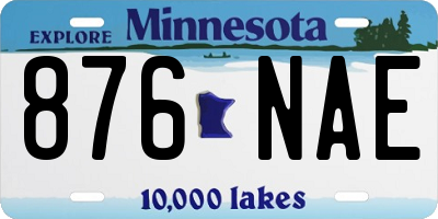 MN license plate 876NAE