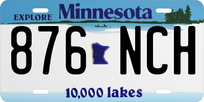 MN license plate 876NCH