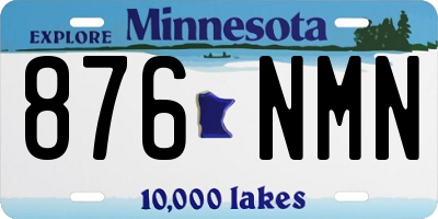 MN license plate 876NMN