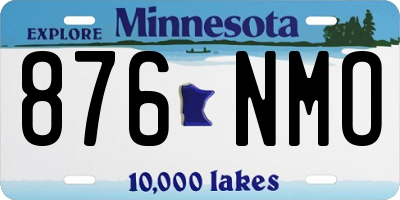 MN license plate 876NMO