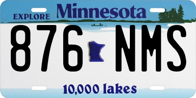 MN license plate 876NMS