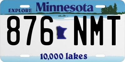 MN license plate 876NMT