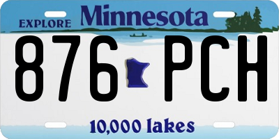 MN license plate 876PCH