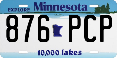 MN license plate 876PCP