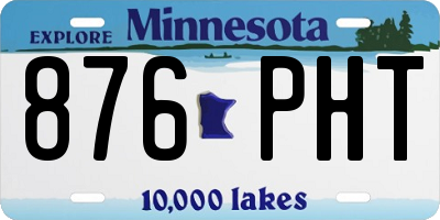 MN license plate 876PHT