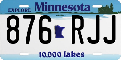 MN license plate 876RJJ
