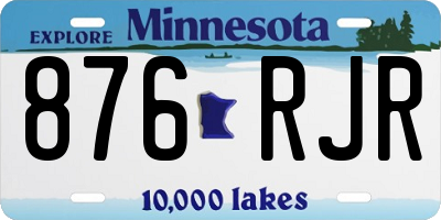 MN license plate 876RJR