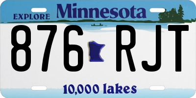 MN license plate 876RJT