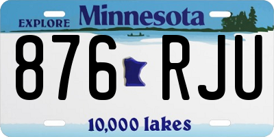 MN license plate 876RJU