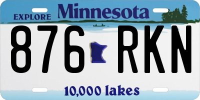 MN license plate 876RKN