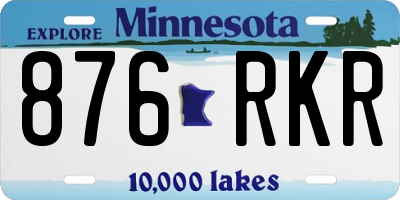 MN license plate 876RKR