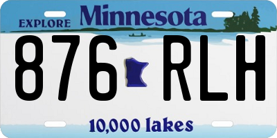 MN license plate 876RLH