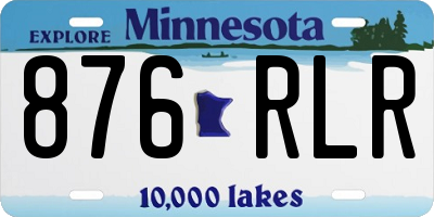 MN license plate 876RLR