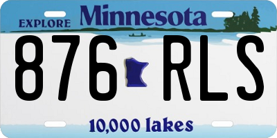 MN license plate 876RLS