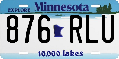 MN license plate 876RLU