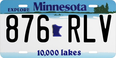 MN license plate 876RLV