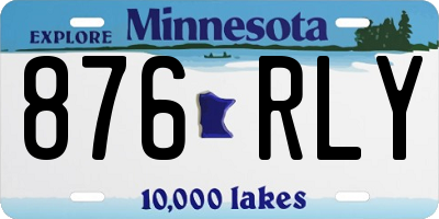 MN license plate 876RLY