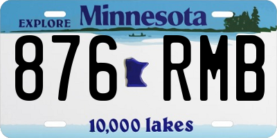 MN license plate 876RMB