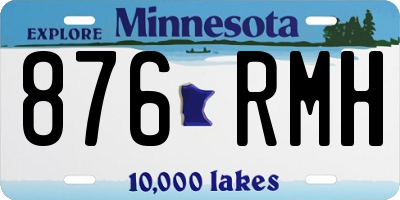 MN license plate 876RMH