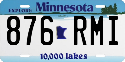MN license plate 876RMI