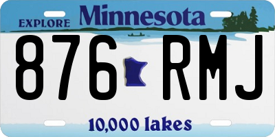 MN license plate 876RMJ