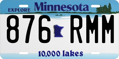 MN license plate 876RMM