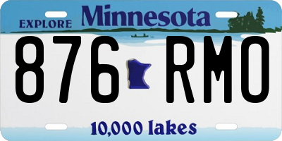 MN license plate 876RMO