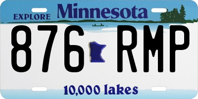 MN license plate 876RMP