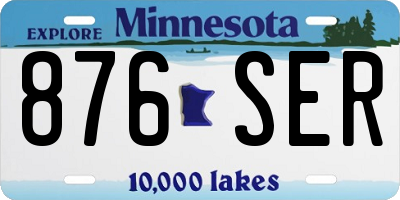 MN license plate 876SER