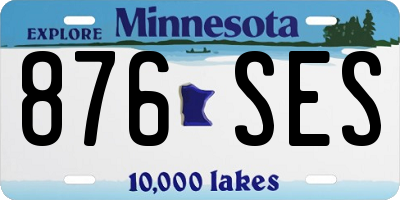 MN license plate 876SES