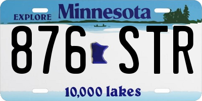 MN license plate 876STR