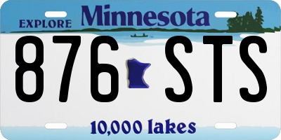 MN license plate 876STS