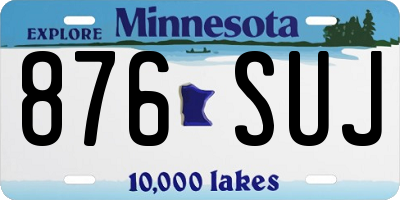 MN license plate 876SUJ